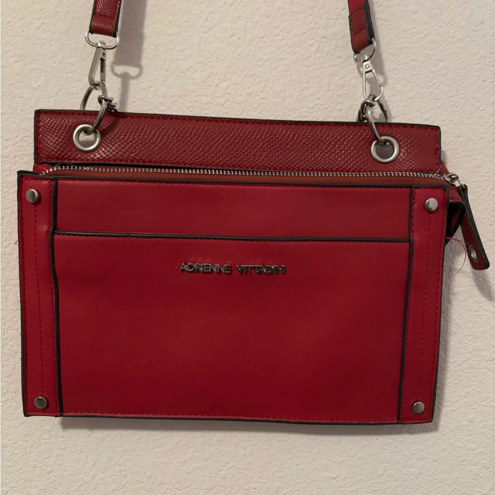 Adrienne Vittadini Red Crossbody Bag - Picture 2 of 5